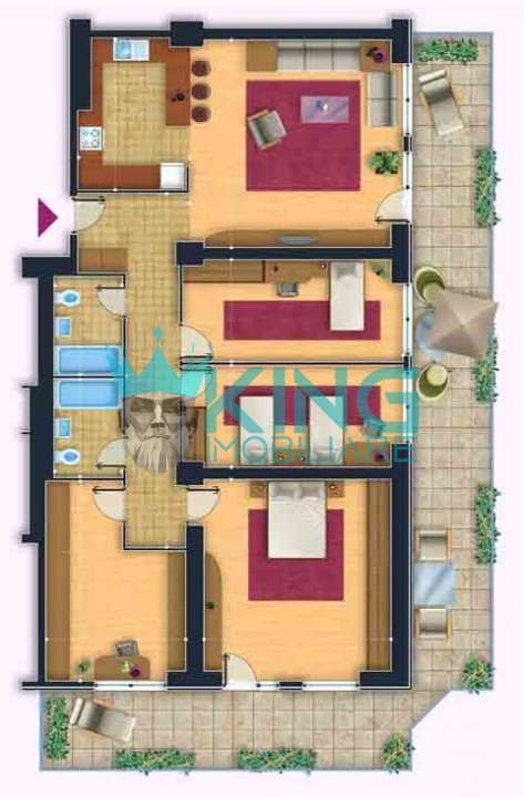 New Town Residence | 5 Camere | Terasa | Centrala | Metrou | Bloc 2012