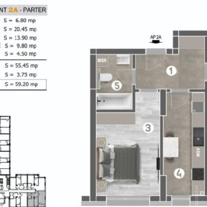 Cavar Residence-Postalionului | 2 camere | decomandat | Comision 0%