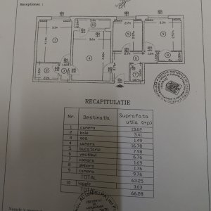 Apartament 3 camere | 10/10 | 63mp | Centrala | Balcon | 1min Metrou |Dr Taberei